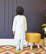 Blue Embroidery Sherwani and Pant for Boys