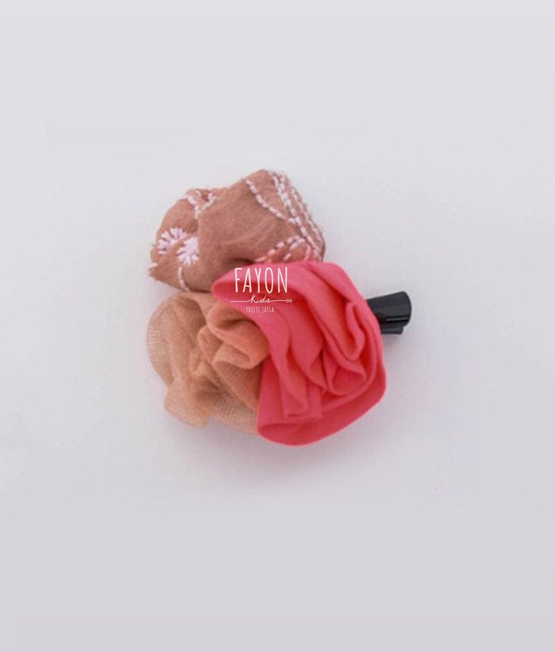 Fayon Kids Coral Flower Clip for Girls