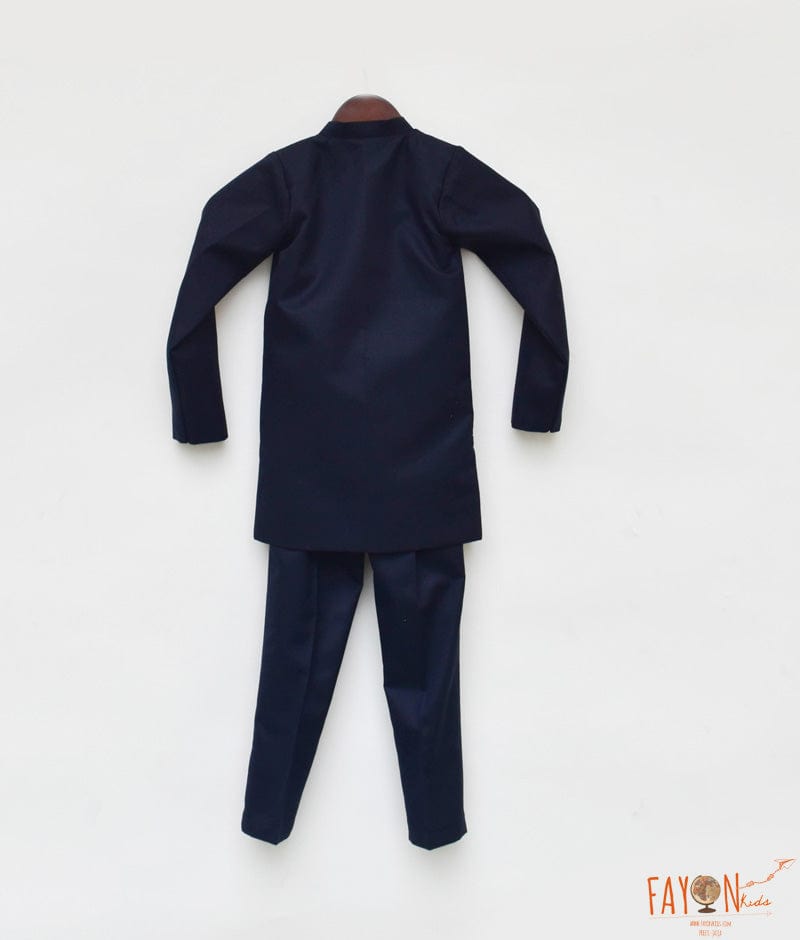 Fayon Kids Dark Blue Bandgala with Pant for Boys