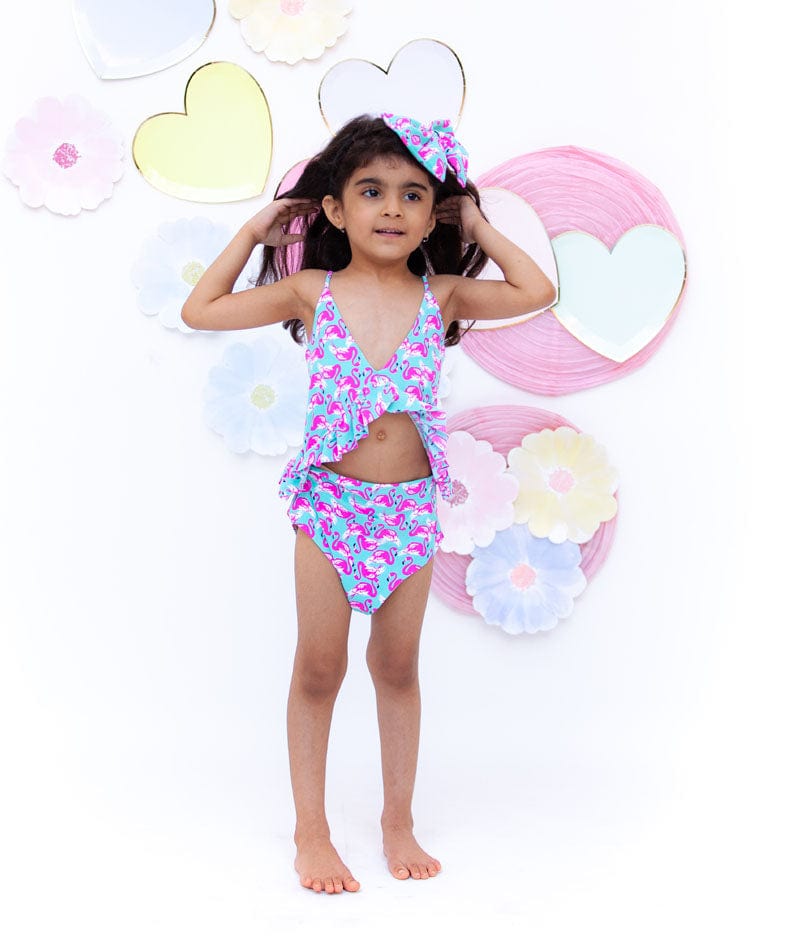 Fayon Kids Flamingo Printed Swim Wear for Girls