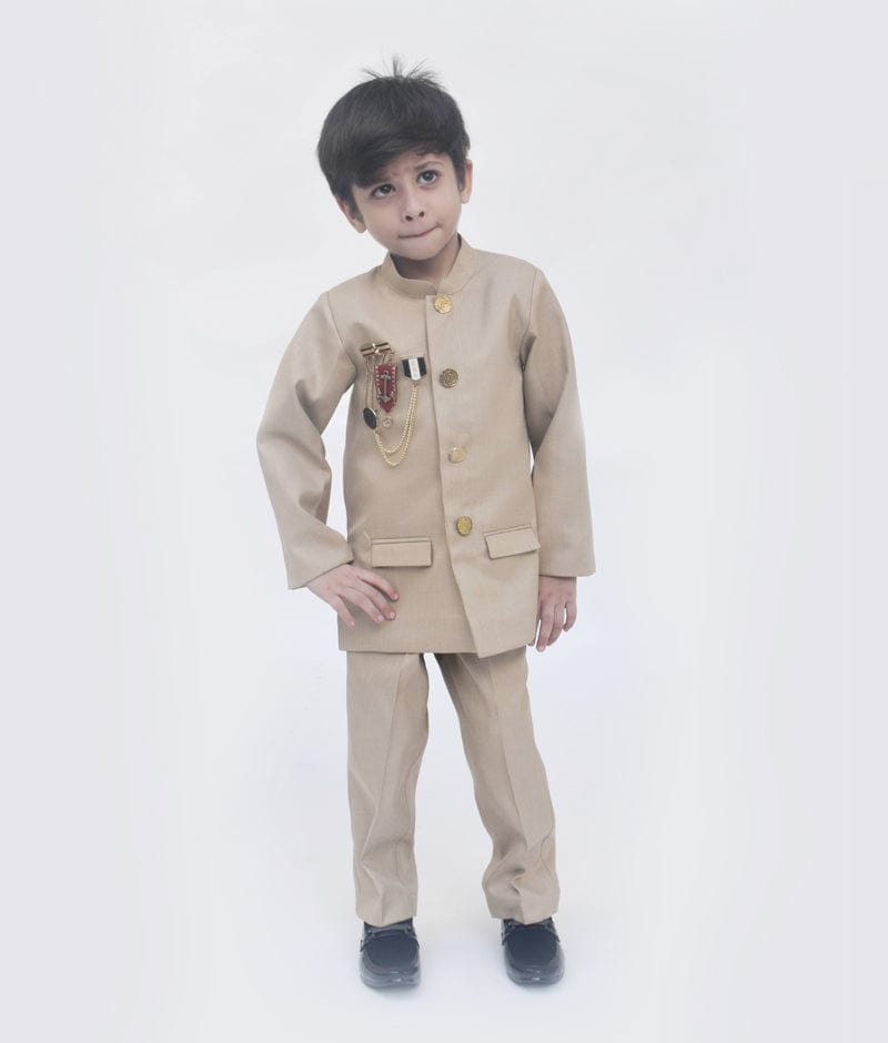 Fayon Kids Gold Bandgala with Pant for Boys