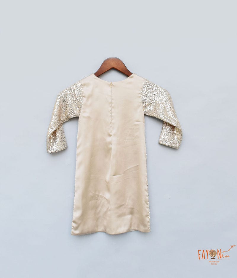 Fayon Kids Gold Sequins Dress for Girls