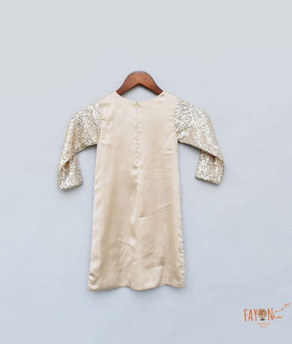 Fayon Kids Gold Sequins Dress for Girls