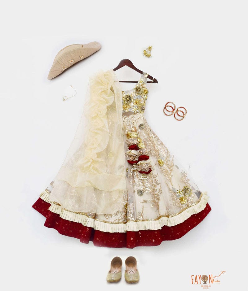 Golden Embroidery Lehenga Set