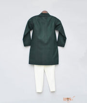 Green Achkan with Pant for Boys