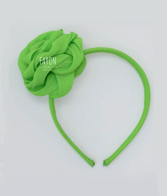 Fayon Kids Green Flower Hairband for Girls