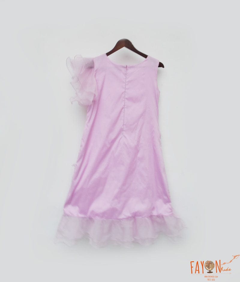 Fayon Kids Lilac Embroidery Dress for Girls