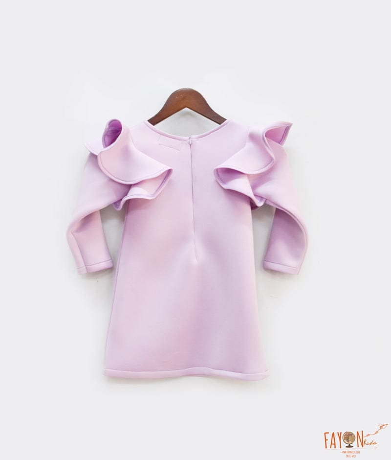 Fayon Kids Lilac Neoprene Dress for Girls