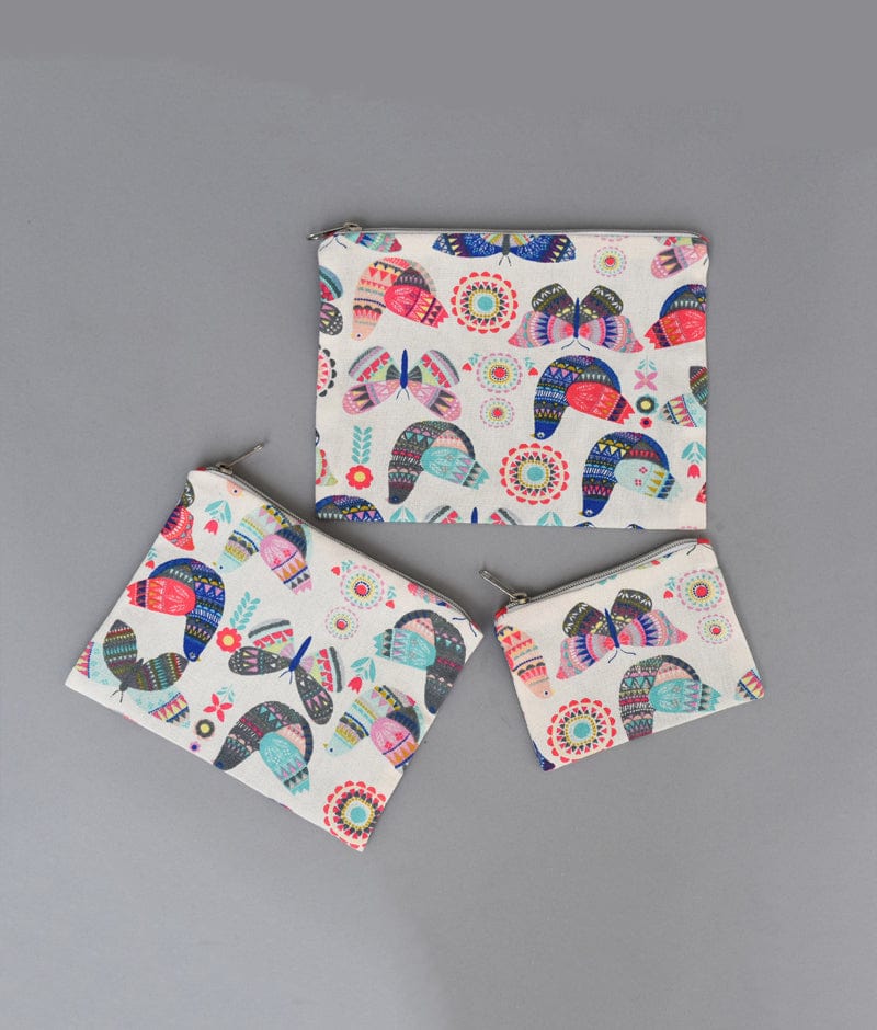 Fayon Kids Off white Printed Pouch Set for Girls