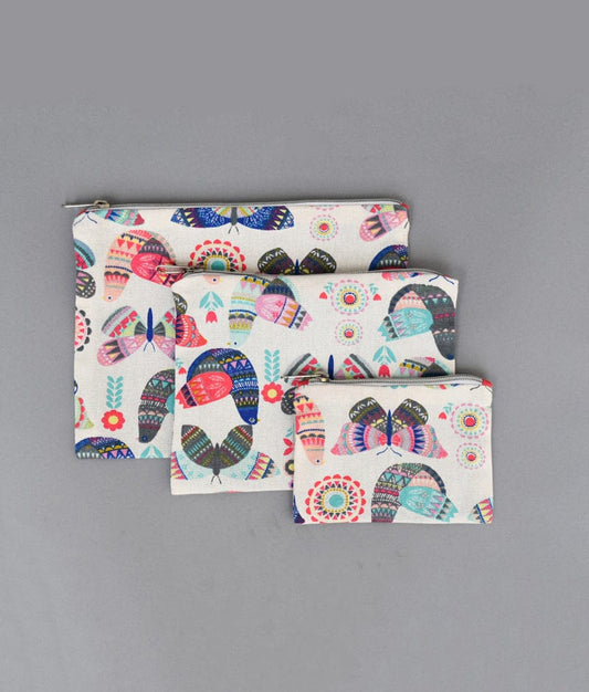 Fayon Kids Off white Printed Pouch Set for Girls