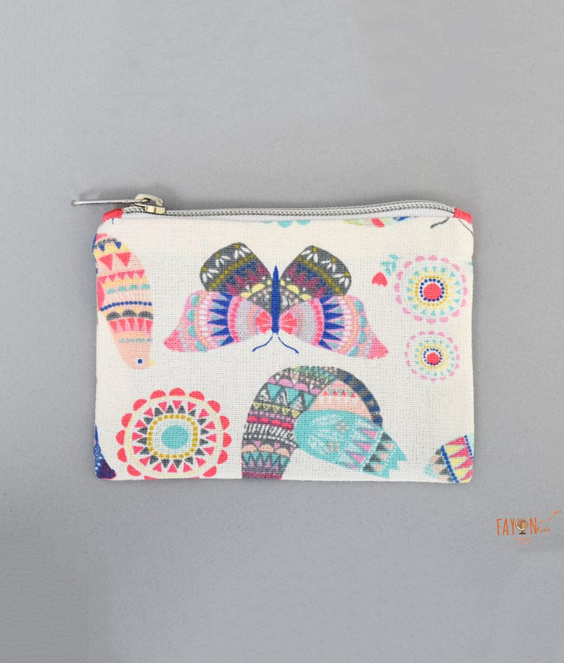 Fayon Kids Off white Printed Small Pouch for Girls