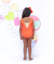 Orange Swim Wear for Girls