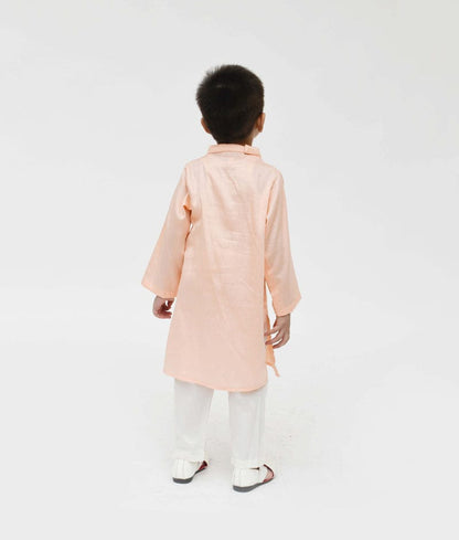 Peach Kurta with Pant for Boys