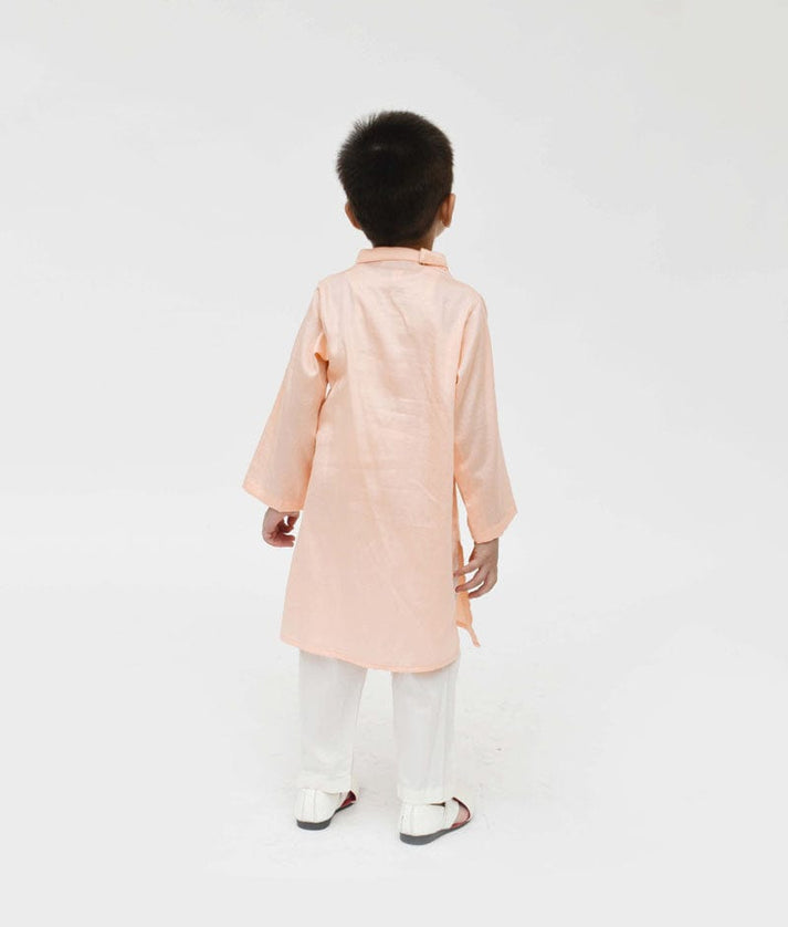 Peach Kurta with Pant for Boys
