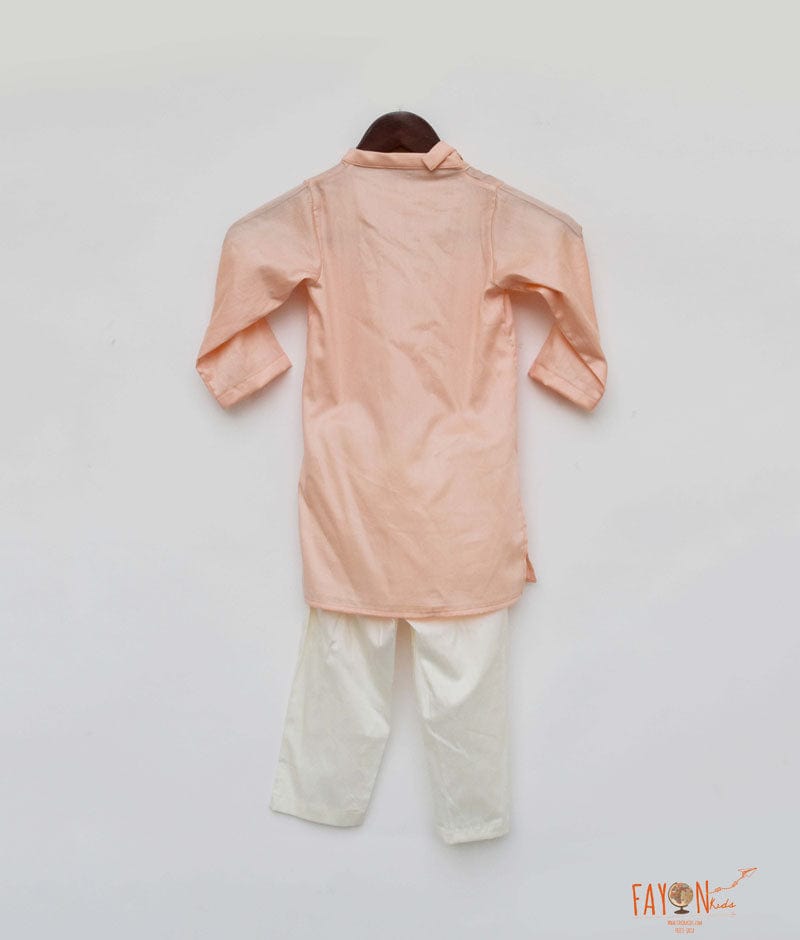 Peach Kurta with Pant for Boys