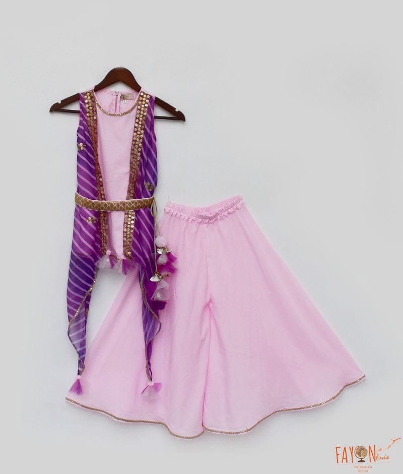 Buy Urmul Aahana Hand Embroidered Purple Kota Doria Kurti Set For Women  Online  Okhaistore