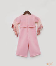 Pink Neoprene Jumpsuit for Girls