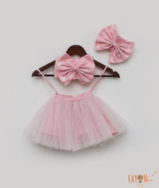 Pink Tube Top and Net Skirt for Girls