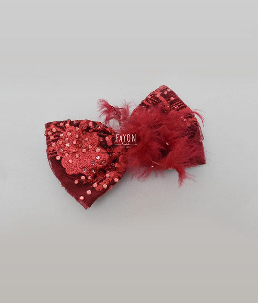 Fayon Kids Red Bow Clip for Girls