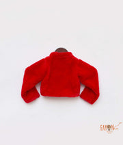 Red Fur Jacket for Girls