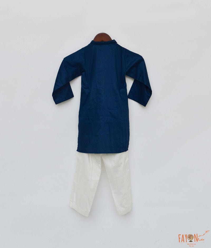 Teal Blue Kurta with Salwar for Boys