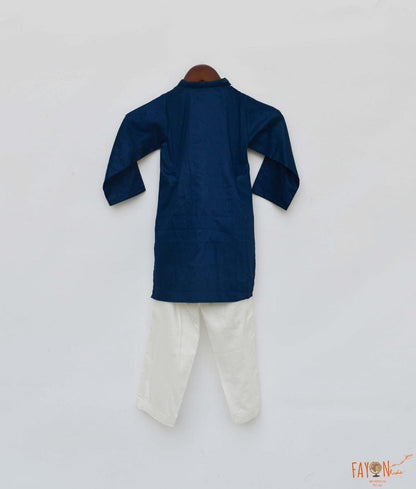 Teal Blue Kurta with Salwar for Boys