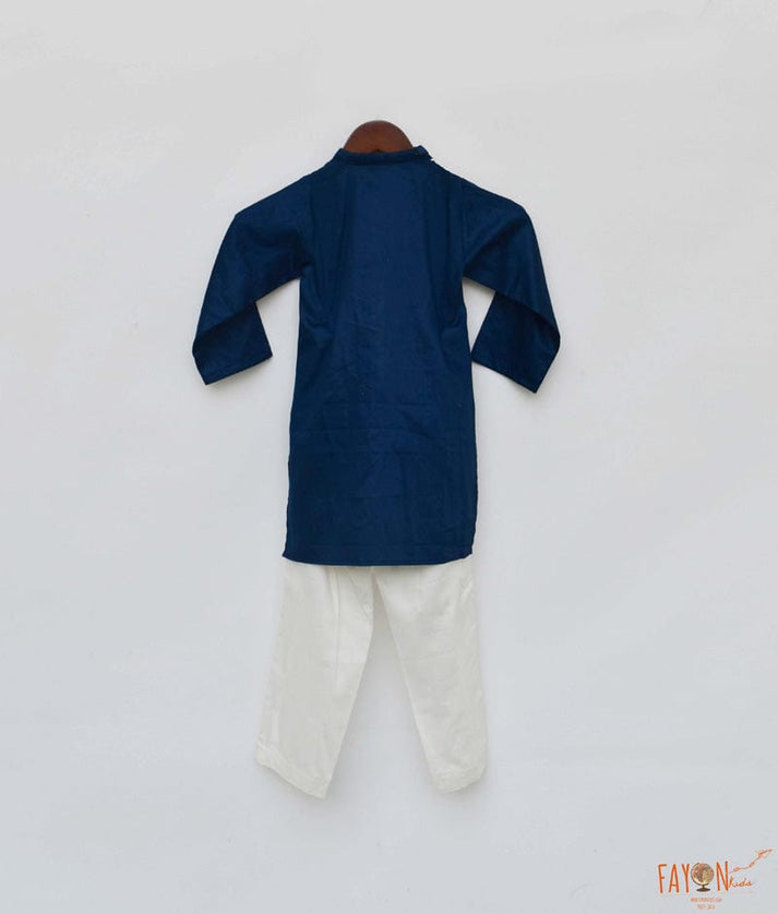 Teal Blue Kurta with Salwar for Boys