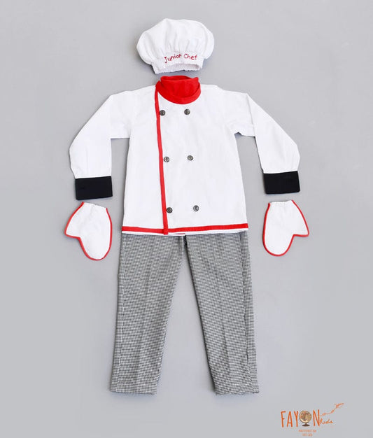 Fayon Kids White Chef Dress for Boys