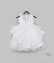 White Net Frock for Girls
