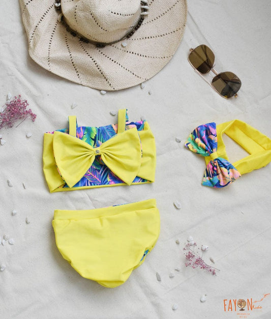 Yellow Swim wear for Girls