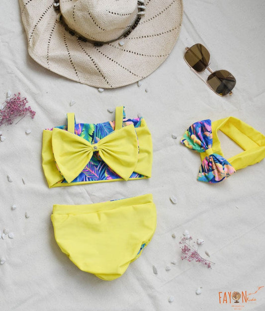 Fayon Kids Yellow Swim wear for Girls