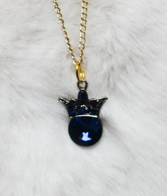 Manufactured by FAYON KIDS (Noida, U.P) Blue Crown Pendant for Girls