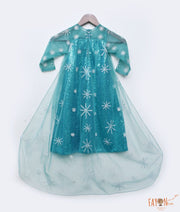 Manufactured by FAYON KIDS (Noida, U.P) Blue Elsa Dress for Girls