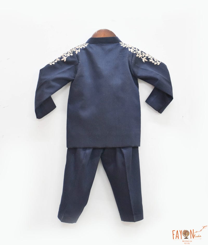 Manufactured by FAYON KIDS (Noida, U.P) Dark Blue Achkan with Pant for Boys