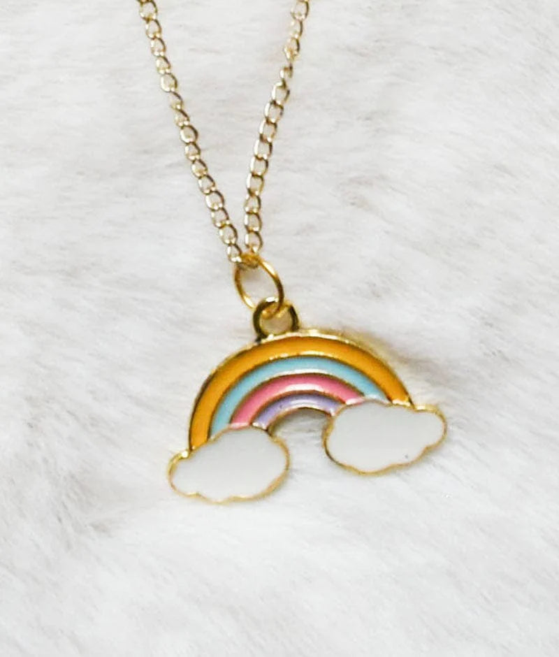 Rainbow hotsell necklace charm