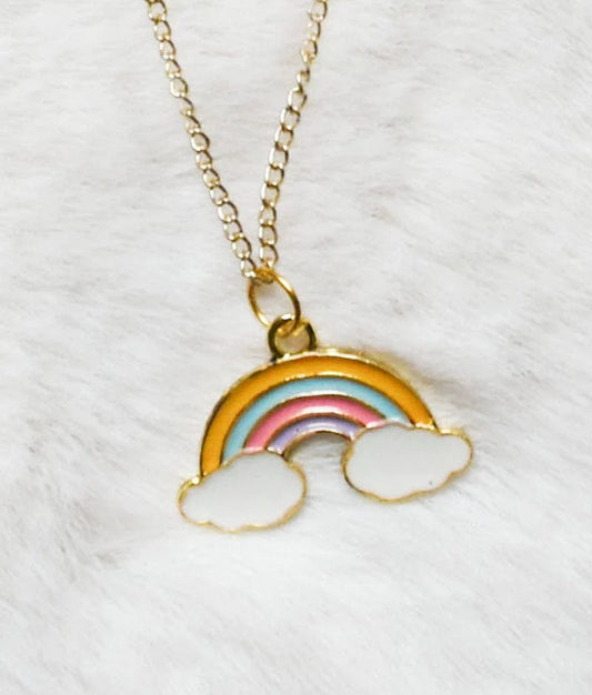 Manufactured by FAYON KIDS (Noida, U.P) Rainbow with Clouds Charm Pendant for Girls