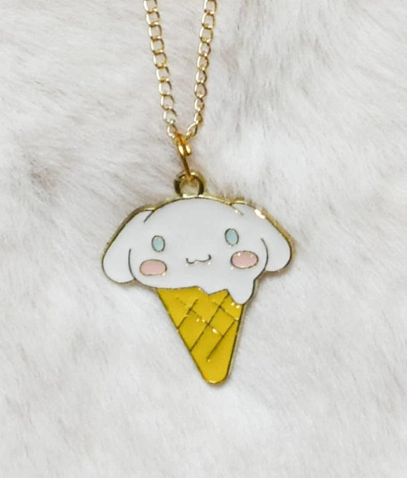 Manufactured by FAYON KIDS (Noida, U.P) Yellow Ice cream Cone Pendant for Girls